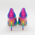 2020 women party escarpins rainbow sexy shiny valentine wedding cute stilettos pumps high heel heels dress shoes